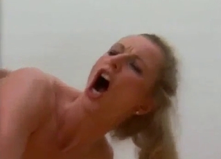 Close-ups in a violent incest video