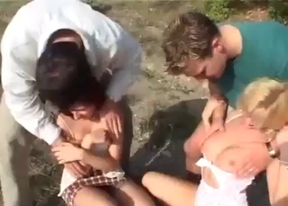 All family decides to fuck outdoors