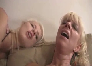 Two sluts fucking the head of the family