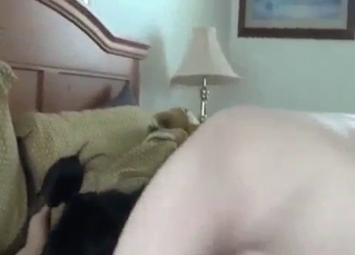 Close-up reverse cowgirl with mommy